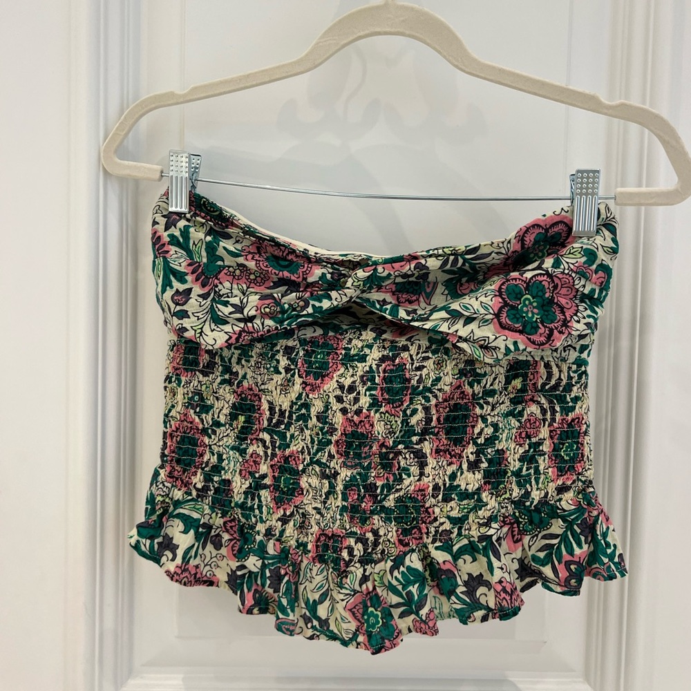 Free People Multicolor Floral Top